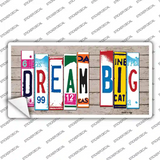 Dream Big Wood Art Novelty Sticker Decal
