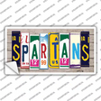Spartans Wood Art Novelty Sticker Decal