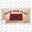 Save Our Flag Confederate Novelty Sticker Decal