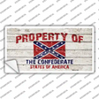 Property Of Confederate States Novelty Sticker Decal