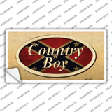 Country Boy Novelty Sticker Decal