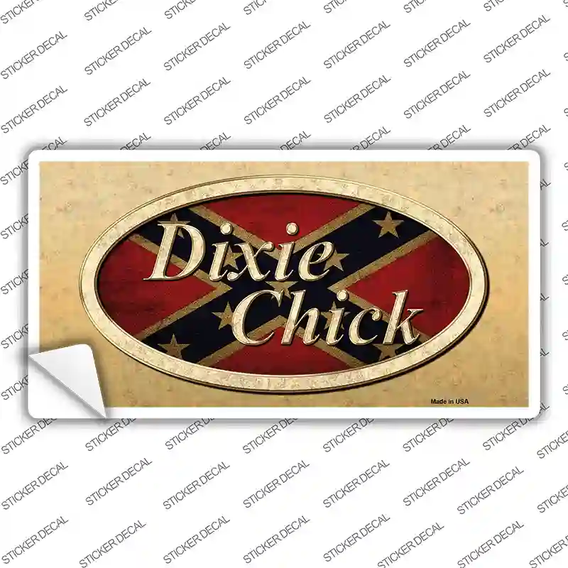 Dixie Chick Confederate Novelty Sticker Decal