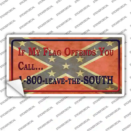 Leave The South Novelty Sticker Decal