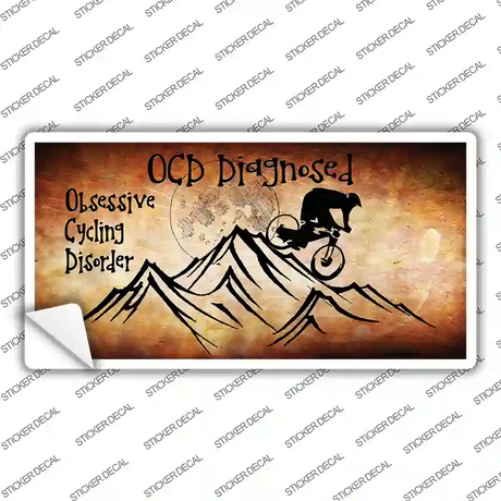 OCD Diagnosed Novelty Sticker Decal