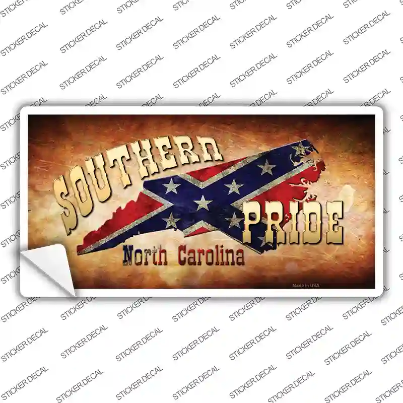 Southern Pride North Carolina Novelty Sticker Decal