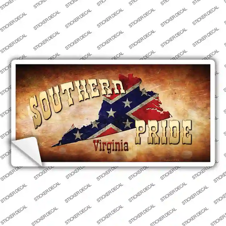 Southern Pride Virginia Novelty Sticker Decal
