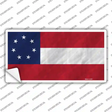 Confederate Flag First 7 Stars Novelty Sticker Decal