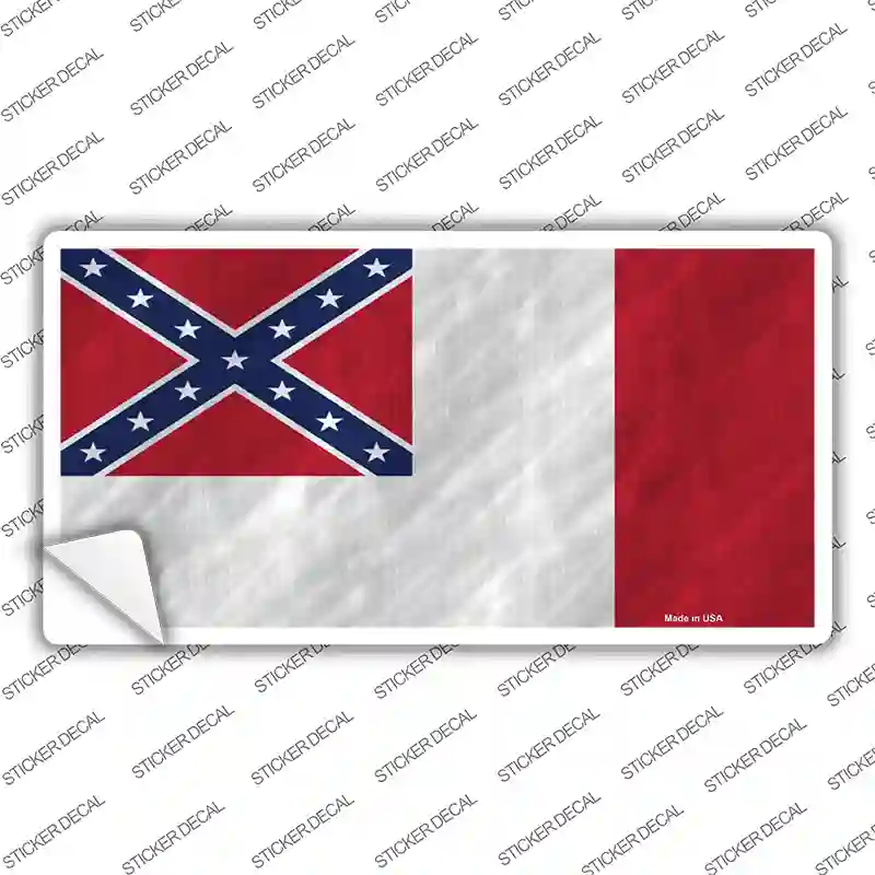 Third Confederate Flag Novelty Sticker Decal