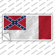 Third Confederate Flag Novelty Sticker Decal