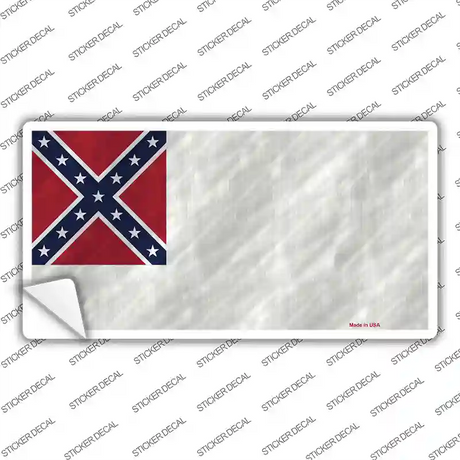 Second Confederate Flag Novelty Sticker Decal