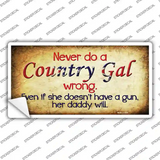 Country Gal Wrong Novelty Sticker Decal