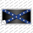 Confederate Stripes Blue Novelty Sticker Decal