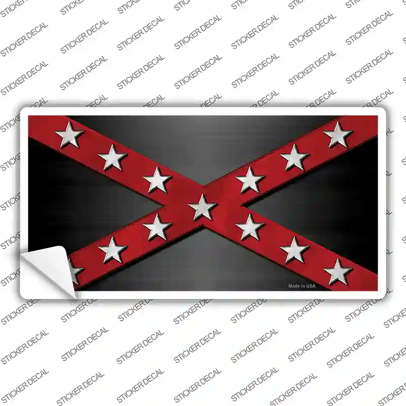 Confederate Stripes Red Novelty Sticker Decal