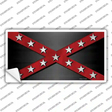 Confederate Stripes Red Novelty Sticker Decal