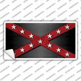 Confederate Stripes Red Novelty Sticker Decal