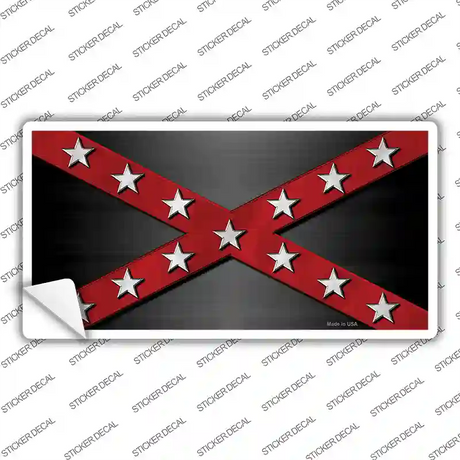 Confederate Stripes Red Novelty Sticker Decal