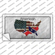 American Rebel Map Novelty Sticker Decal