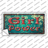 Girl Power Flowers Novelty Sticker Decal
