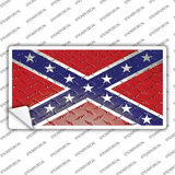 Confederate Flag Diamond Novelty Sticker Decal