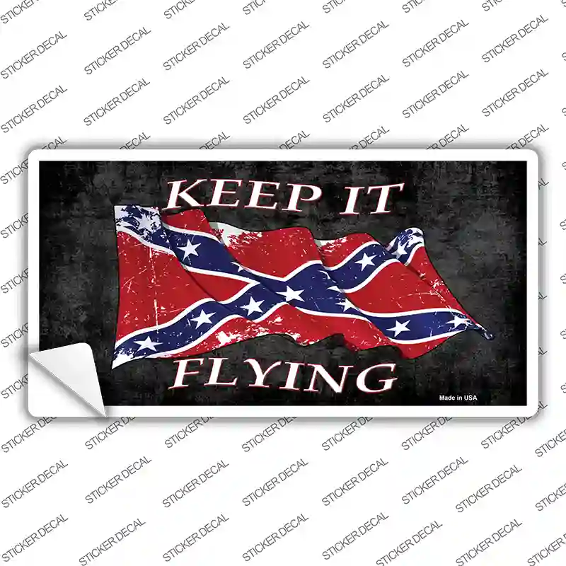 Confederate Keep It Flying Novelty Sticker Decal