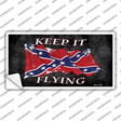 Confederate Keep It Flying Novelty Sticker Decal