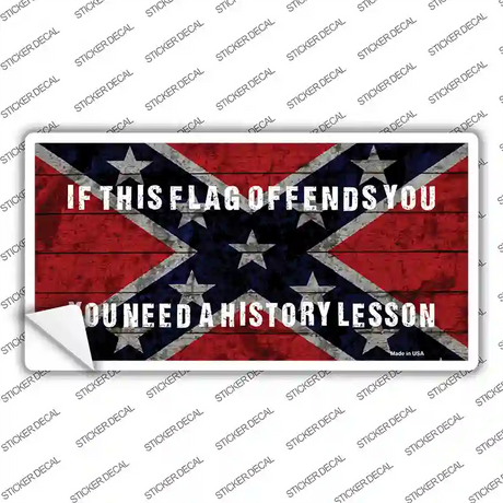 History Lesson Novelty Sticker Decal
