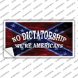 No Dictatorship Novelty Sticker Decal
