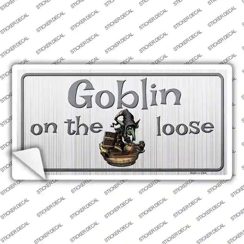 Goblin On The Loose Novelty Sticker Decal