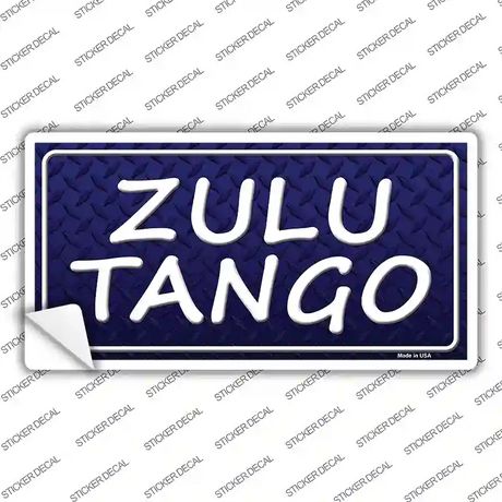 Zulu Tango Novelty Sticker Decal