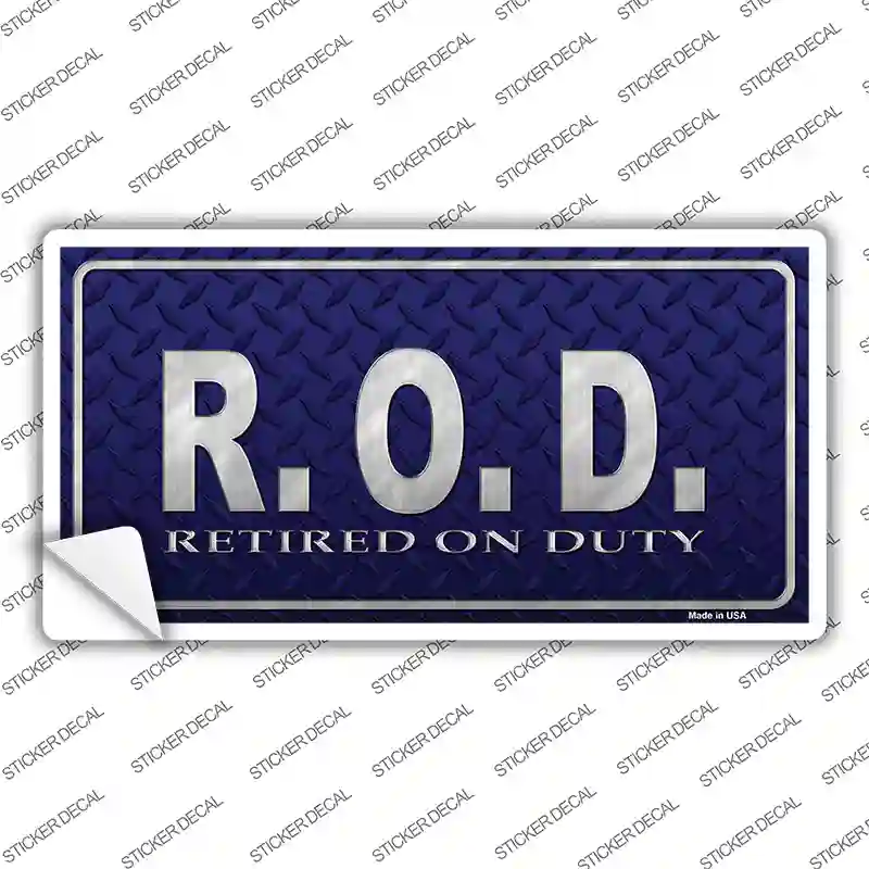 Retired On Duty Novelty Sticker Decal