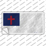 Christian Flag Novelty Sticker Decal