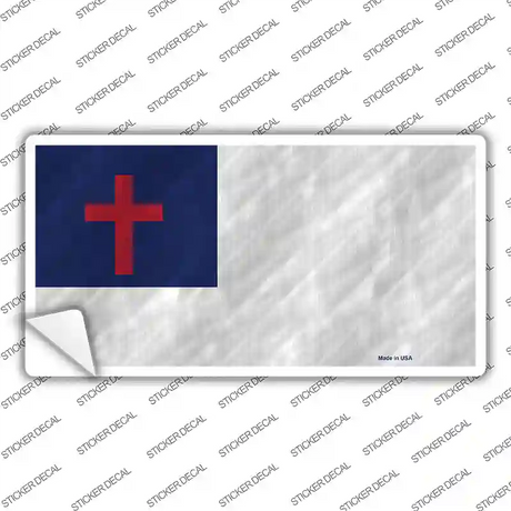 Christian Flag Novelty Sticker Decal