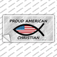 Proud American Christian Novelty Sticker Decal