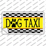 Dog Taxi Novelty Sticker Decal