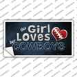 This Girl Loves Her Cowboys Novelty Sticker Decal