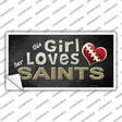 This Girl Loves Her Saints Novelty Sticker Decal