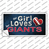 This Girl Loves Her Giants Novelty Sticker Decal