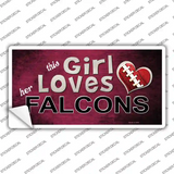 This Girl Loves Her Falcons Novelty Sticker Decal