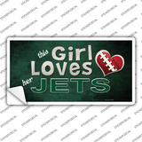 This Girl Loves Her Jets Novelty Sticker Decal