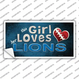 This Girl Loves Her Lions Novelty Sticker Decal
