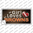 This Girl Loves Her Browns Novelty Sticker Decal