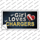 This Girl Loves Her Chargers Novelty Sticker Decal