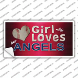 This Girl Loves Her Angels Novelty Sticker Decal