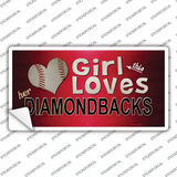 This Girl Loves Her Diamondbacks Novelty Sticker Decal