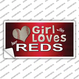 This Girl Loves Her Reds Novelty Sticker Decal