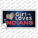 This Girl Loves Her Indians Novelty Sticker Decal