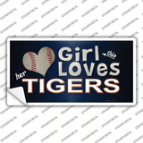 This Girl Loves Her Tigers Novelty Sticker Decal