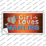 This Girl Loves Her Marlins Novelty Sticker Decal