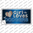 This Girl Loves Her Dodgers Novelty Sticker Decal