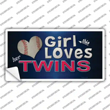 This Girl Loves Her Twins Novelty Sticker Decal